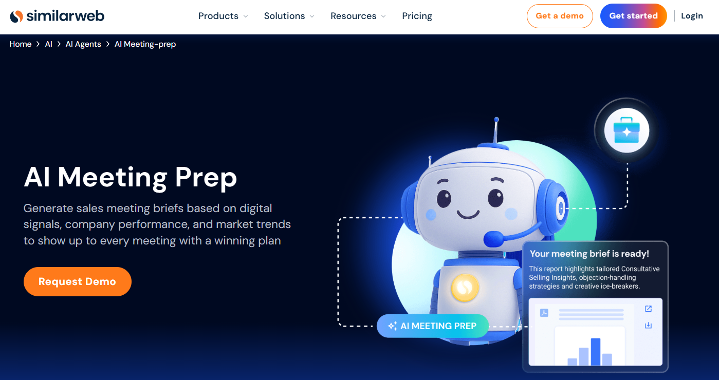 Similarweb homepage